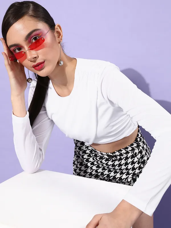 Women_White_Western_Crop_Top