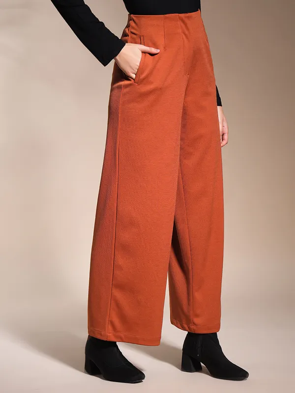 Zastraa_Rust_High_Waist_Culotte_Trouser