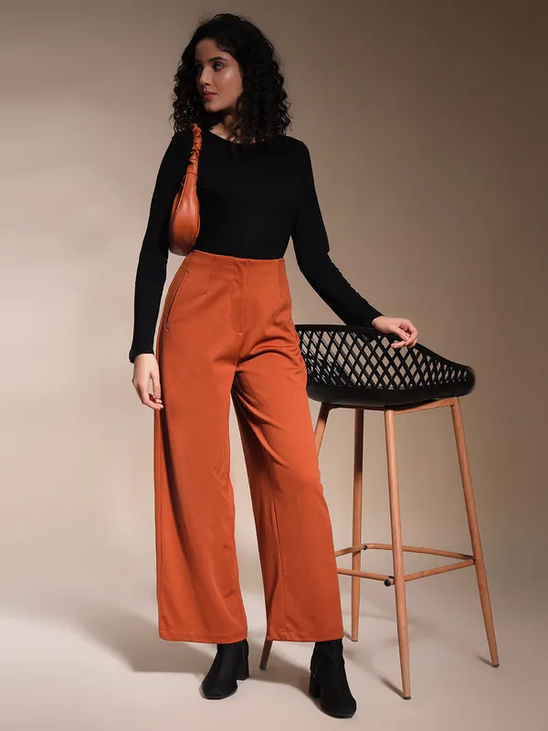 Zastraa_Rust_High_Waist_Culotte_Trouser