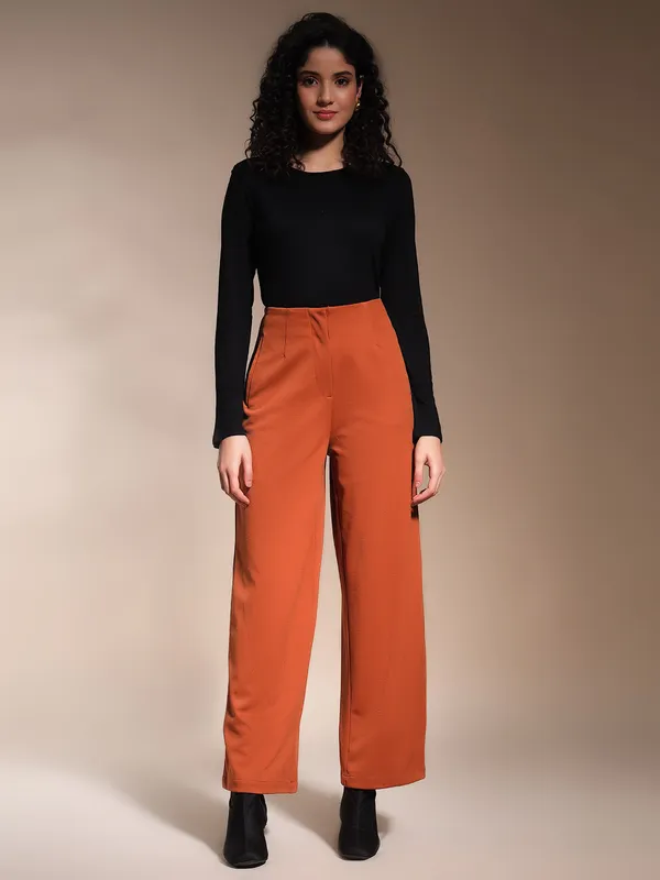 Zastraa_Rust_High_Waist_Culotte_Trouser