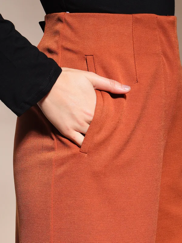 Zastraa_Rust_High_Waist_Culotte_Trouser
