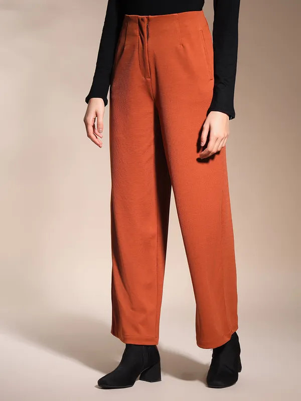 Zastraa_Rust_High_Waist_Culotte_Trouser