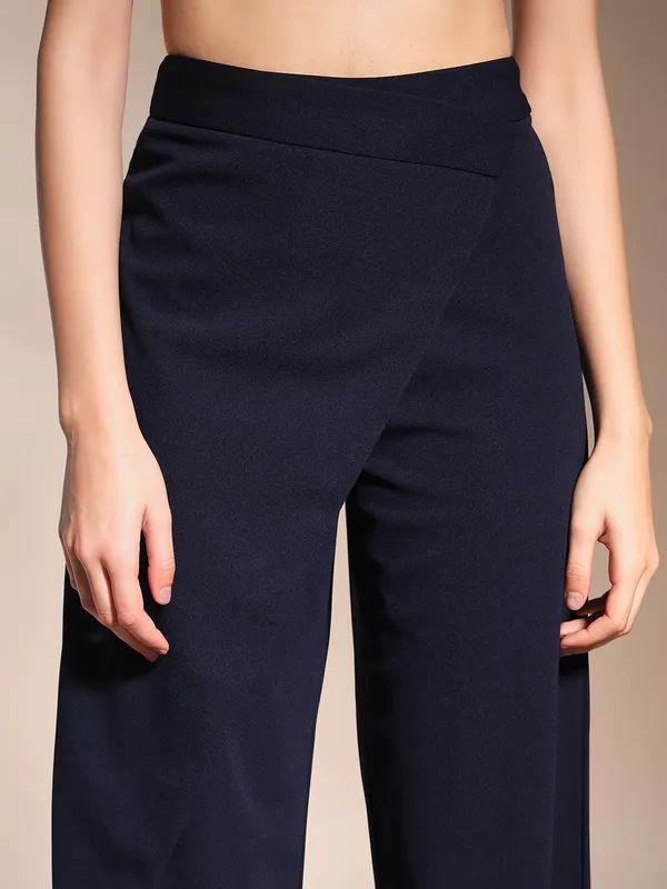Zastraa_Wrap_Up_Navy_Blue_Wide_Leg_Korean_Pants
