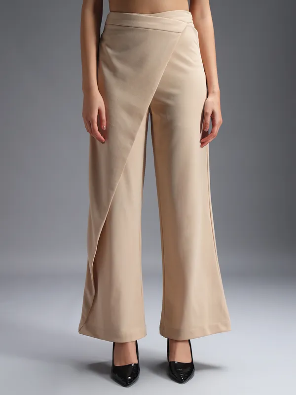 Zastraa_Wrap_Up_Beige_Wide_Leg_Korean_Pants