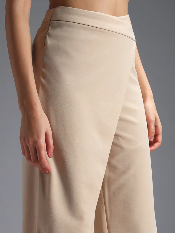 Zastraa_Wrap_Up_Beige_Wide_Leg_Korean_Pants