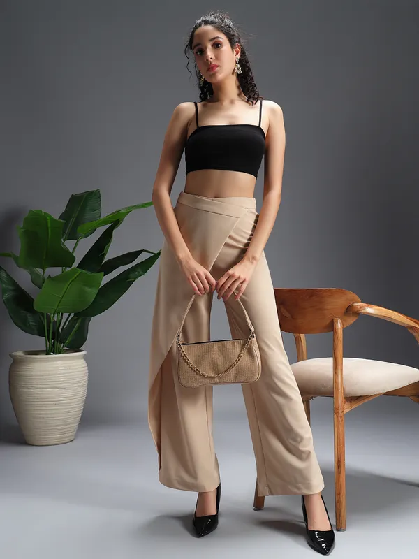 Zastraa_Wrap_Up_Beige_Wide_Leg_Korean_Pants
