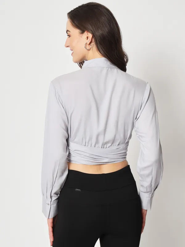 Zastraa_Modern_Slim_Fit_Waist_Tie-Up_Casual_Shirt