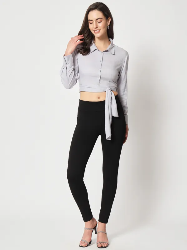 Zastraa_Modern_Slim_Fit_Waist_Tie-Up_Casual_Shirt