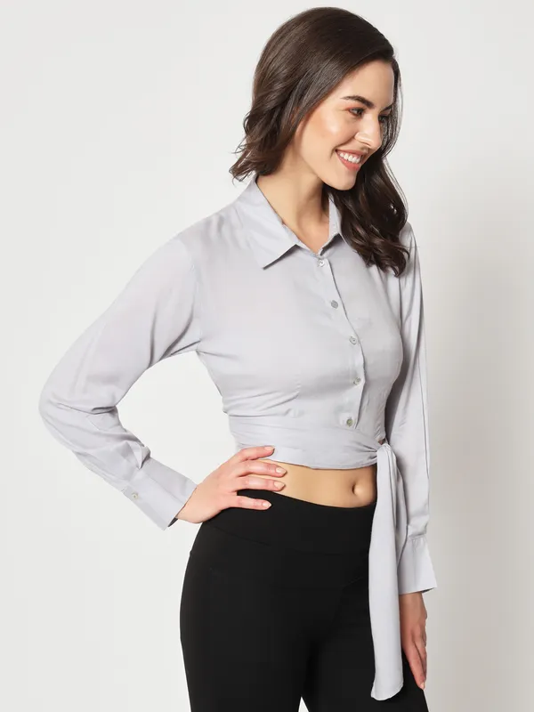Zastraa_Modern_Slim_Fit_Waist_Tie-Up_Casual_Shirt