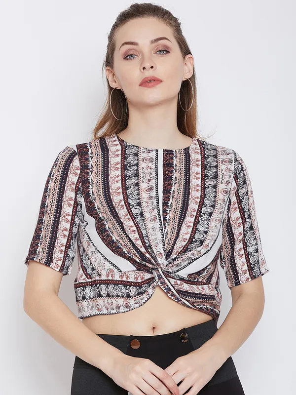 White_Ethnic_Fusion_Crop_Top