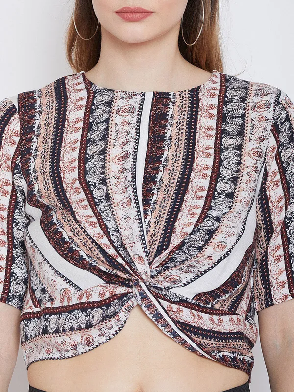 White_Ethnic_Fusion_Crop_Top