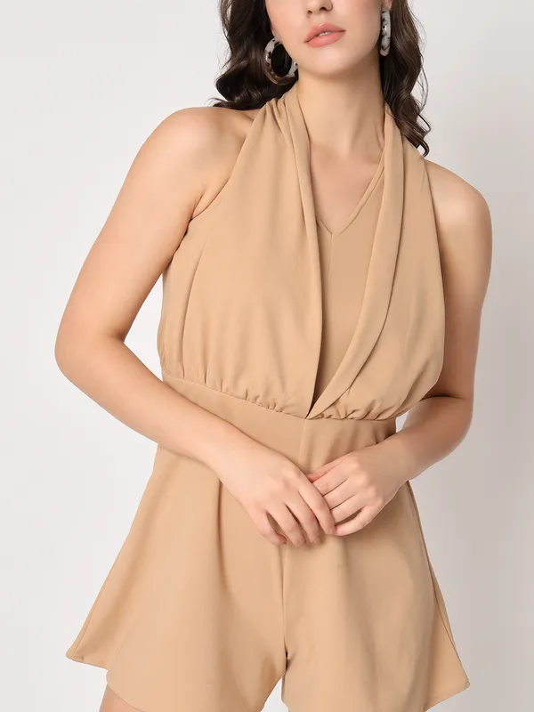 Zastraa_Nude-Coloured_Halter_Neck_Playsuit