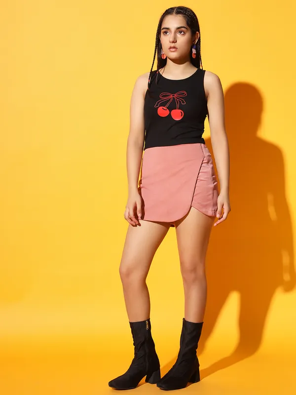 Zastraa_by_Kids_Sassy_&_Posh_Dusty_Pink_Mini-Length_Skorts