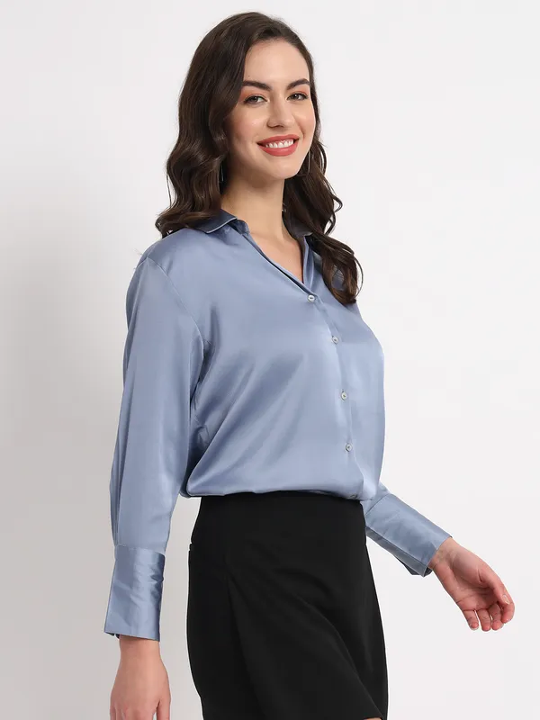 Light_Blue_Satin_Shirt_For_Women