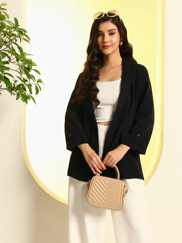 Zastraa_Women_Navy_Blue_Regular-Fit_Front_Open_Coat