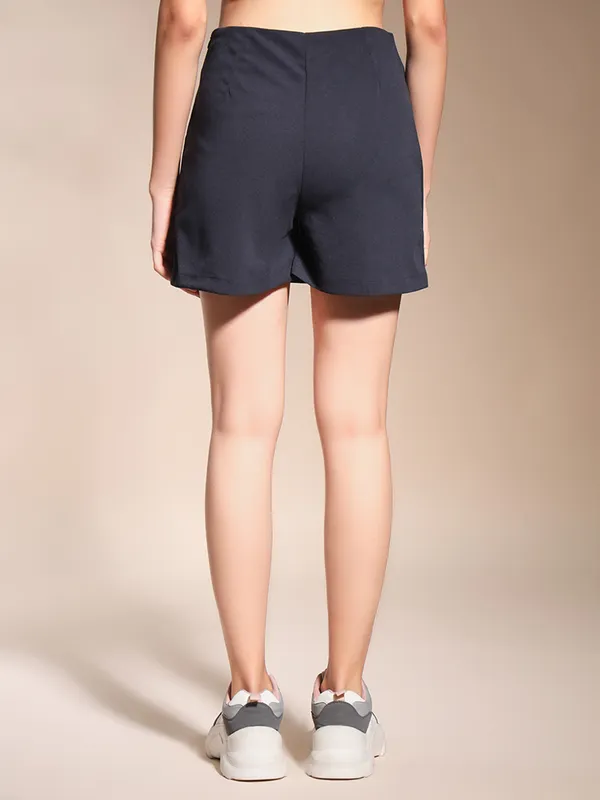 Zastraa_Charcoal_Grey_Scuba_Skorts_with_Bow