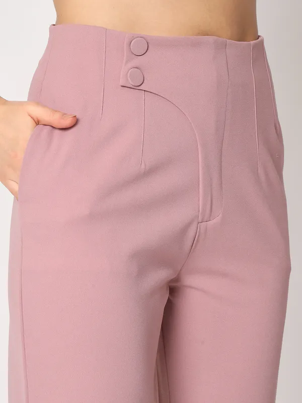Zastraa_Women_Pink_Peg_Leg_Slim_Fit_High-Rise_Cropped_Trousers