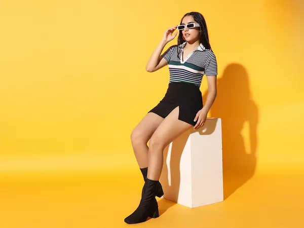 Zastraa_by_Kids_Sassy_&_Posh_Black_side_slit_scuba_mini_skorts