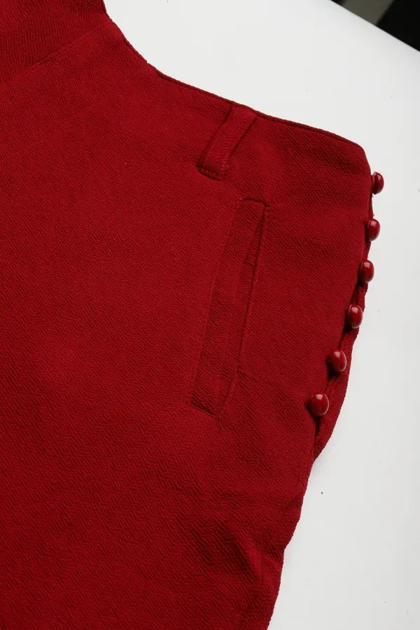 Zastraa_Slim_Fit_Women_Red_Trousers