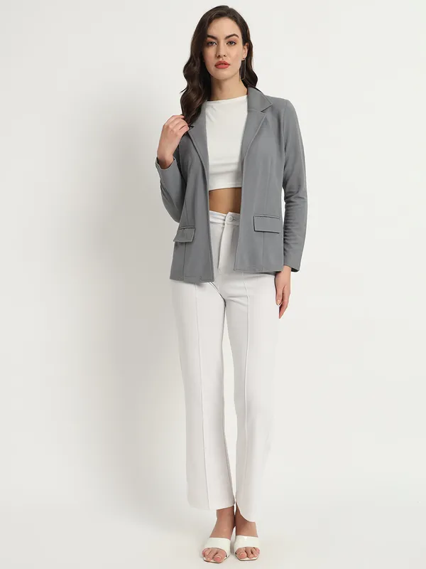 Grey_Polyester_Coat_For_Women