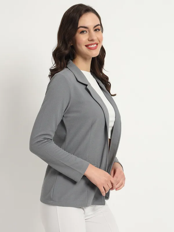 Grey_Polyester_Coat_For_Women