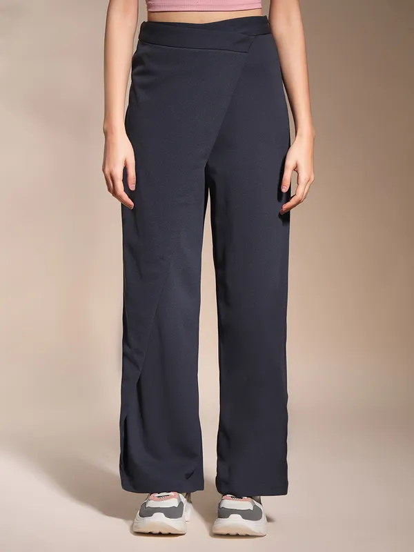 Zastraa_Wrap_Up_Charcoal_Grey_Wide_Leg_Korean_Pants