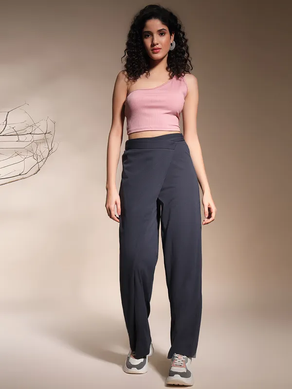 Zastraa_Wrap_Up_Charcoal_Grey_Wide_Leg_Korean_Pants