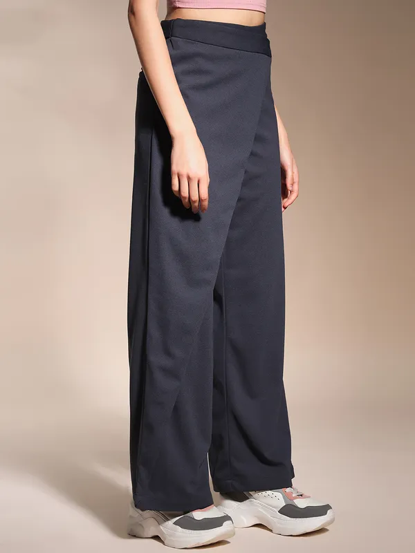 Zastraa_Wrap_Up_Charcoal_Grey_Wide_Leg_Korean_Pants