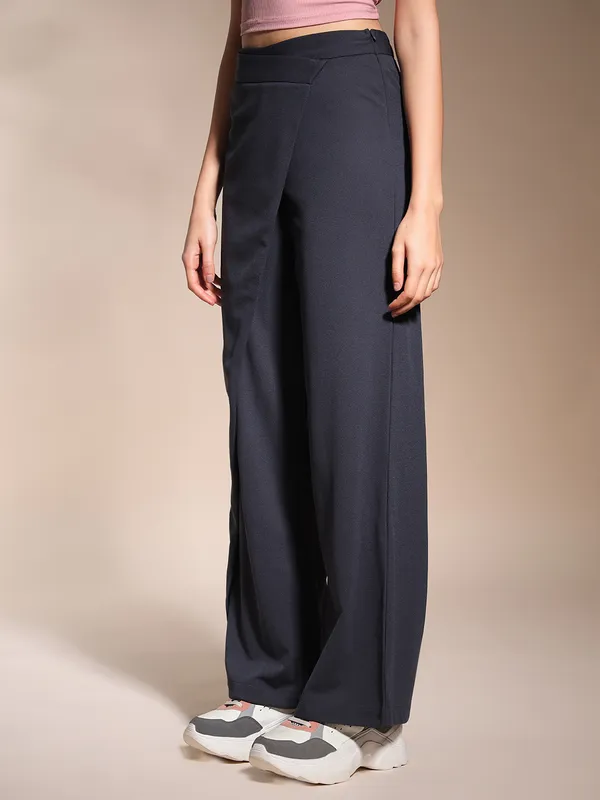 Zastraa_Wrap_Up_Charcoal_Grey_Wide_Leg_Korean_Pants
