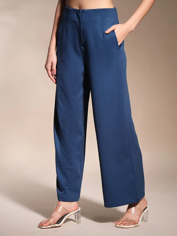 Zastraa_Denim_Blue_High_Waist_Culotte_Trouser