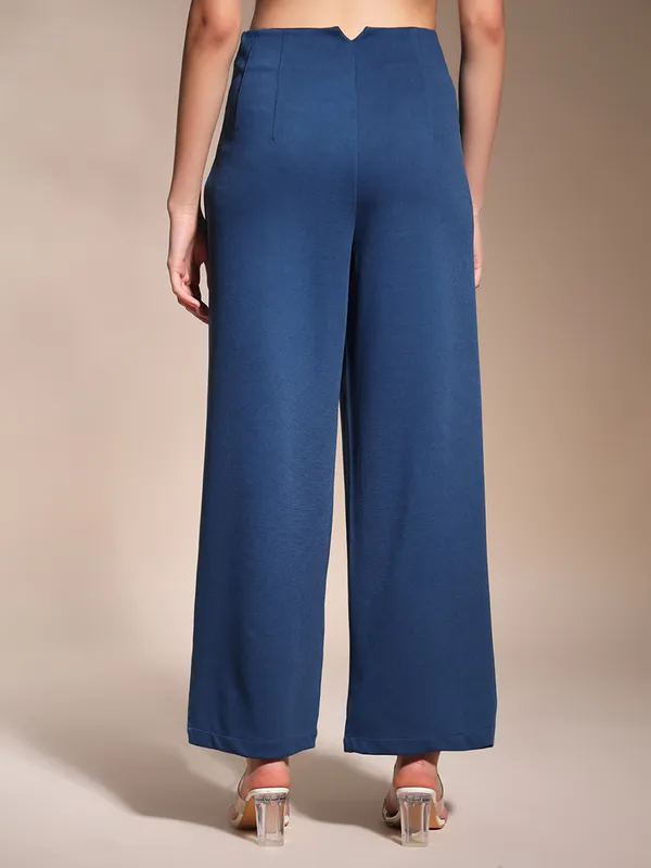 Zastraa_Denim_Blue_High_Waist_Culotte_Trouser