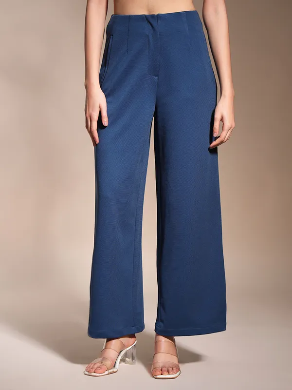 Zastraa_Denim_Blue_High_Waist_Culotte_Trouser