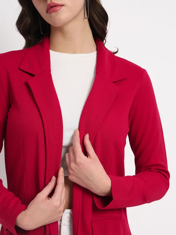 Pink_Polyester_Coat_For_Women