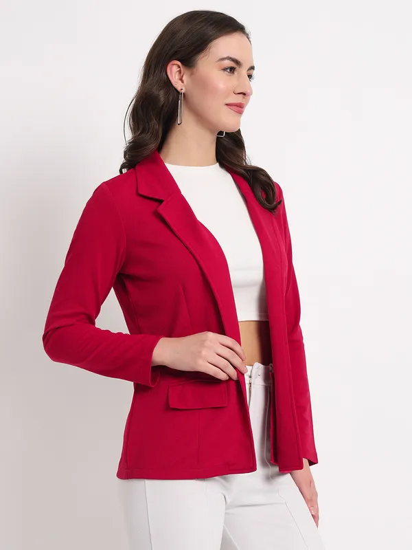 Pink_Polyester_Coat_For_Women