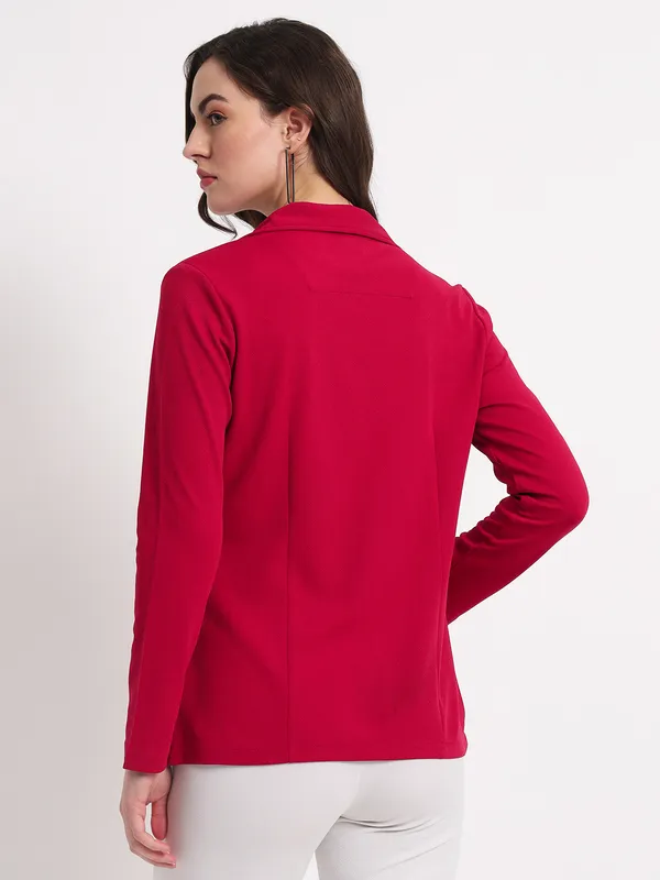 Pink_Polyester_Coat_For_Women