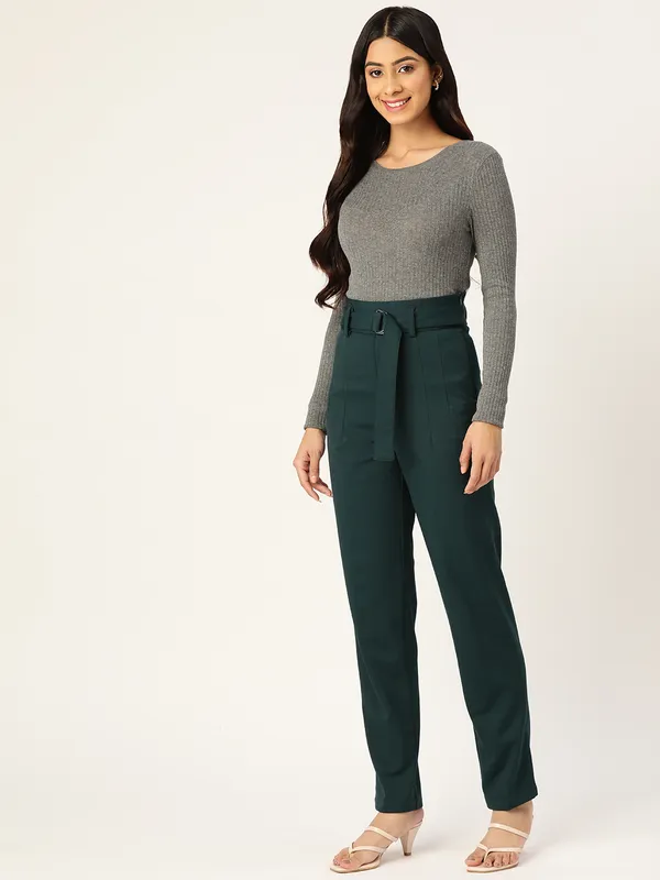 Zastraa_Women_Teal_Green_Solid_Smart_Slim_Fit_High-Rise_Trousers