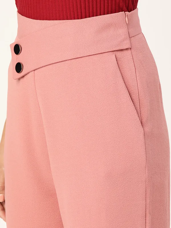 Zastraa_Women_Pink_Smart_High-Rise_Parallel_Trousers