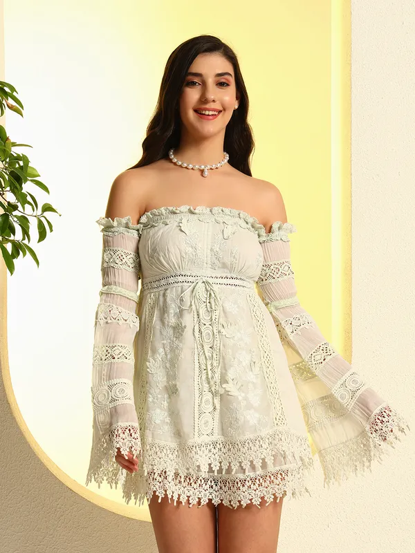 Zastraa ZASTRAA GREEN EMBROIDERED SCHIFFLI LACE DRESS WITH ADDED HAND EMBROIDERY Price in India - Buy Zastraa ZASTRAA GREEN EMBROIDERED SCHIFFLI LACE DRESS WITH ADDED HAND EMBROIDERY online at https://zastraa.com Zastraa ZASTRAA GREEN EMBROIDERED SCHIFFLI LACE DRESS WITH ADDED HAND EMBROIDERY Price in India - Buy Zastraa ZASTRAA GREEN EMBROIDERED SCHIFFLI LACE DRESS WITH ADDED HAND EMBROIDERY online at https://zastraa.com