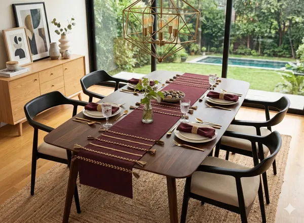 Pack_of_1_Piece_Cotton_Chocolate_Brown_Boho_Tassel_Collection_Table_Runner-For_Dining_&_Center_Table