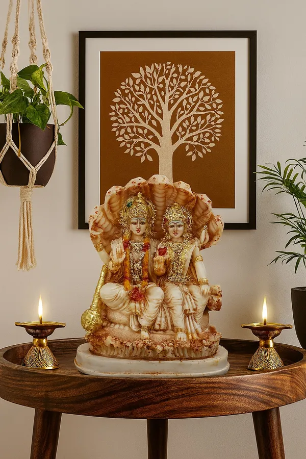 Pack_of_1_Piece_Polyresin_Brown_Vishnu_Parvati_With_Shesh_Nag_Statue_for_Pooja_Room_and_Decoration