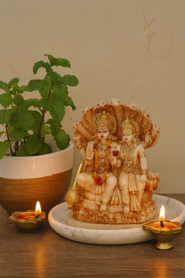 Pack_of_1_Piece_Polyresin_Brown_Vishnu_Parvati_With_Shesh_Nag_Statue_for_Pooja_Room_and_Decoration