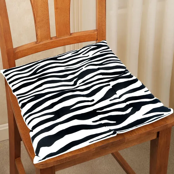 Pack_of_1_Piece_Cotton_Black_&_White_Zebra_Printed_Chair_Pad_for_Chair_&_Floor