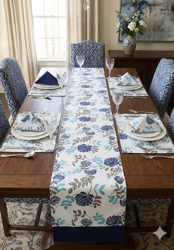 Cotton_Floral_Printed_Navy_Blue_Table_Runner_With_Place_Mat_and_Napkin-Dining_&_Center_Table_for_Decoration_and_Party