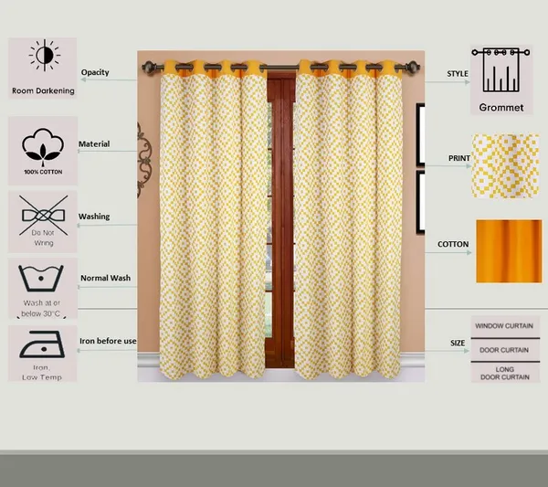 Pack_of_2_Cotton_Yellow_Chip_Printed_Eyelet_Curtain_Set_for_Window_and_Door