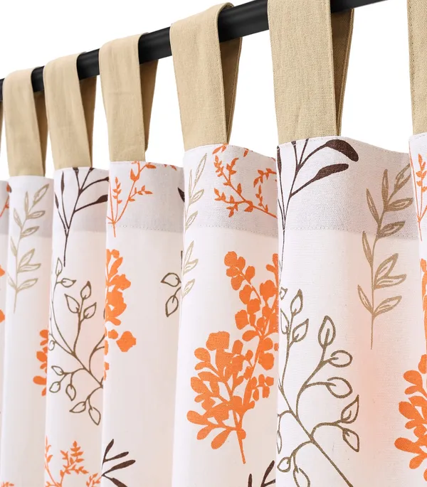 Pack_of_3_Pieces_Cotton_Saftey_Orange_Bloom_Bliss_Printed_Collection_Tab_Top_Curtain_Set_For_Bedroom_and_Living_Room