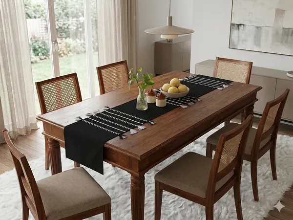 Pack_of_1_Piece_Cotton_Midnight_Black_Boho_Tassel_Collection_Table_Runner-For_Dining_&_Center_Table