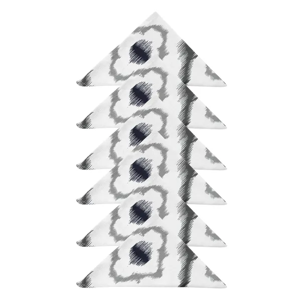 Pack_of_12_Pieces_Cotton_Grey_3_Ikat_Printed_and_Plain_Napkin_Set_for_Dining_and_Kitchen