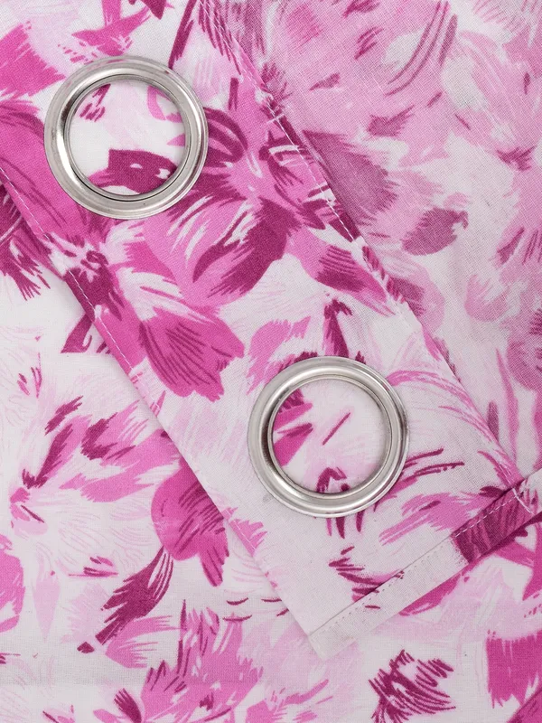 Pack_of_2_Cotton_Orchid_Purple_Rosy_Reflections_Collection_Eyelet_Curtain_Set_for_Window_and_Door