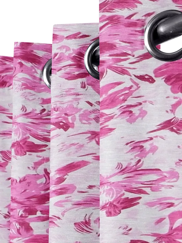 Pack_of_2_Cotton_Orchid_Purple_Rosy_Reflections_Collection_Eyelet_Curtain_Set_for_Window_and_Door