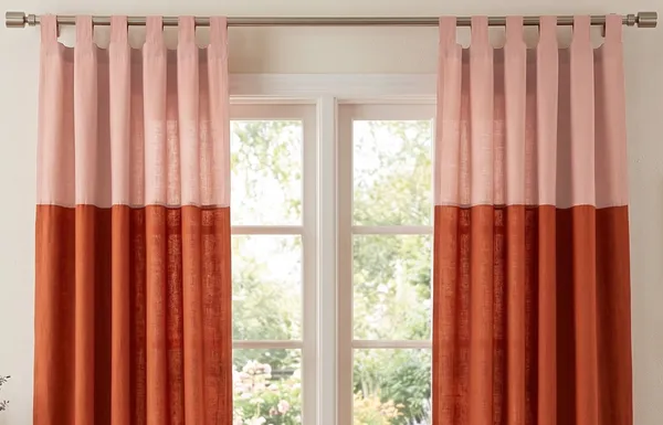 Pack_of_2_Piece_Cotton_Rust_Solid_Sheer_Summer_fun_Colorful_Tab_Top_Curtain_Set_for_Door_Curtain-For_Bedroom_and_Living_Room